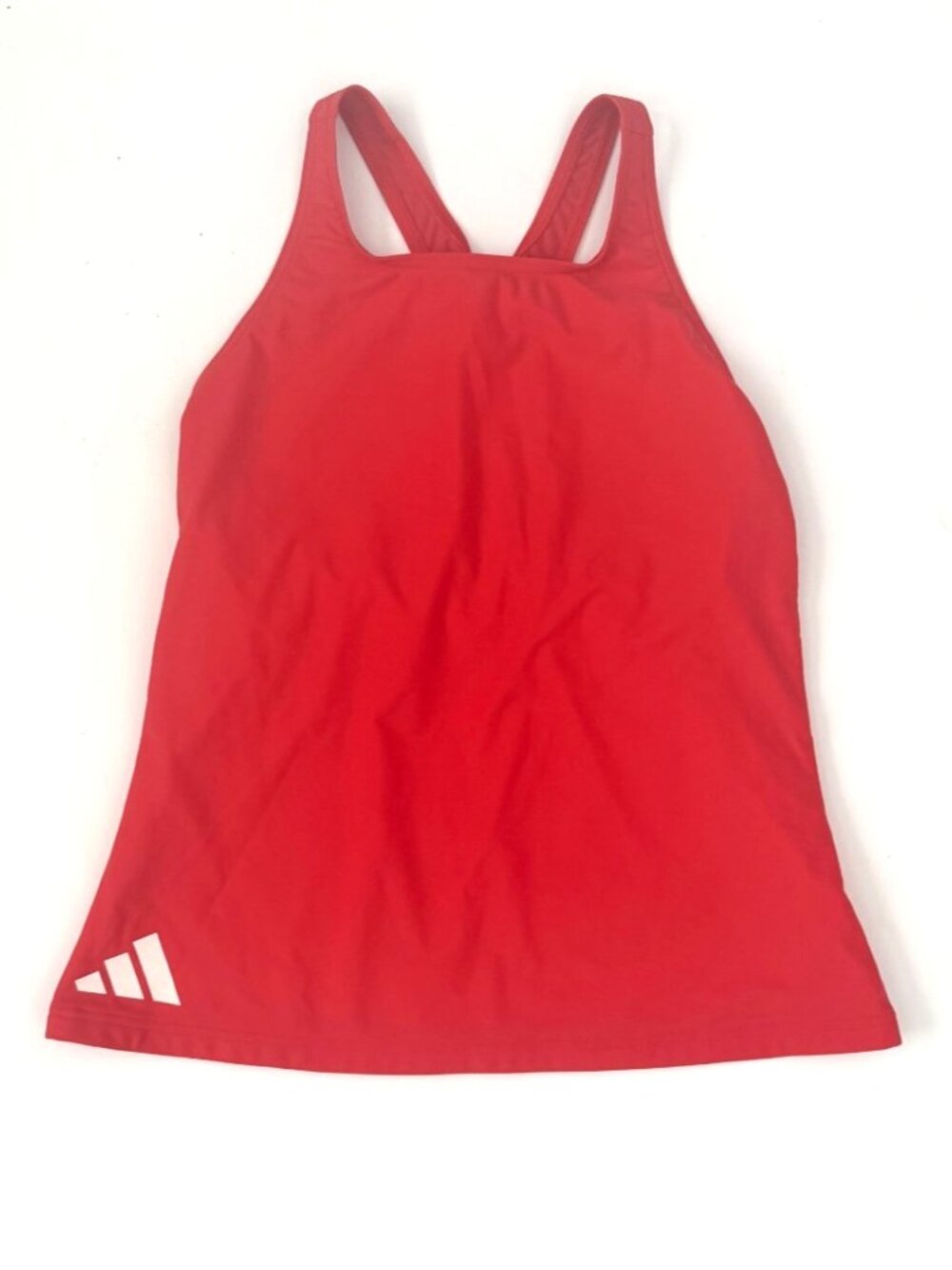 Adidas Tank Top Women's Red Coral Sleeveless Classic Sz MP - Picture 8 of 8